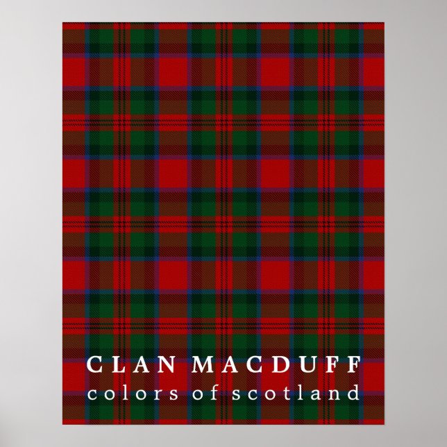 Clan MacDuff Colors of Scotland Tartan Poster (Vorne)