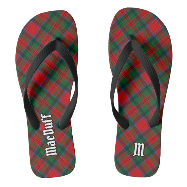 Clan MacDuff Tartan Flip Flops (Fußbett)