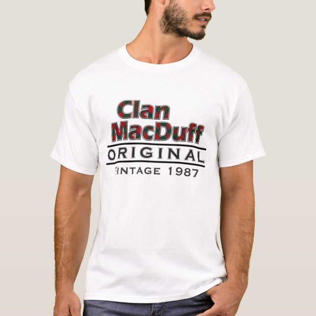 Clan MacDuff Vintag anpassen T-Shirt (Vorderseite)