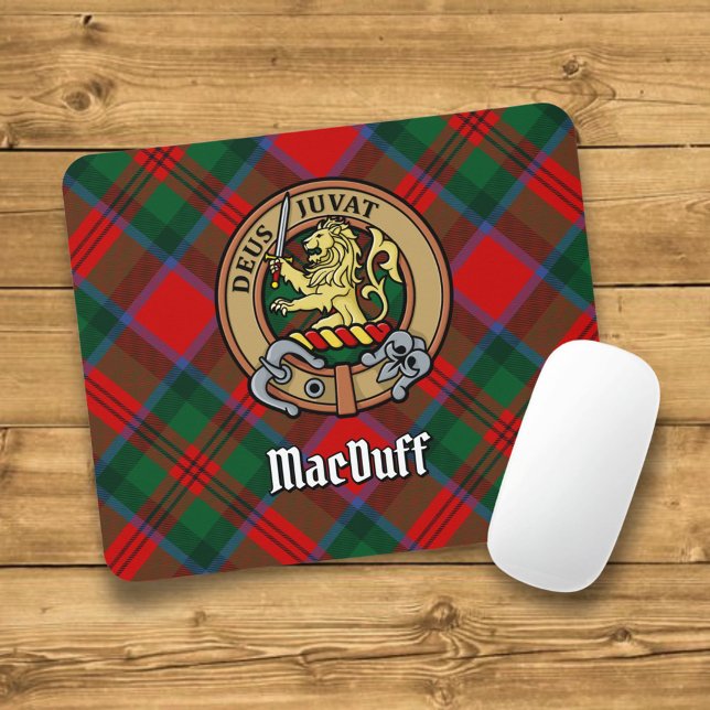 Clan MacDuff Wappen über Tartan Mouse Pad Mousepad (Von Creator hochgeladen)