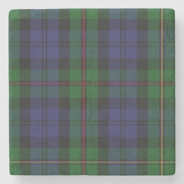 Clan MacEwen Tartan Kariert Stone Untersetzer (Vorderseite)
