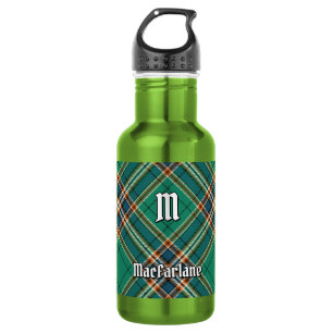 Clan MacFarlane Alter Jagdtartan Edelstahlflasche