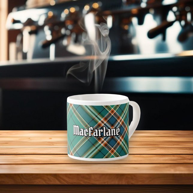Clan MacFarlane Ancient Hunting Tartan Espressotasse (Von Creator hochgeladen)