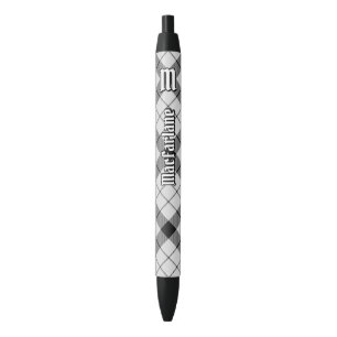 Clan MacFarlane Black and White Tartan Kugelschreiber