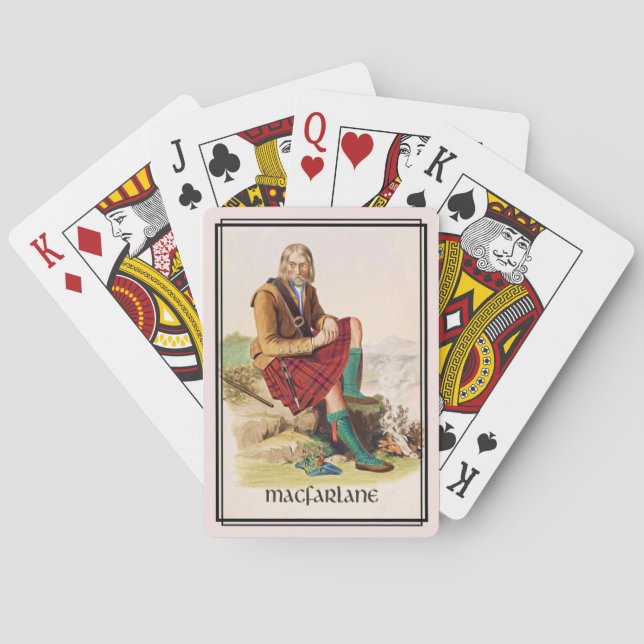 Clan MacFarlane Classic Scotland Bicycle Deck Spielkarten (Rückseite)