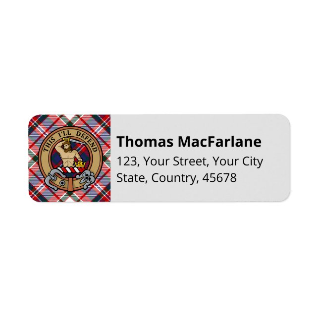 Clan MacFarlane Dress Tartan (Vorne)