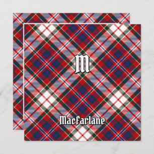 Clan MacFarlane Dress Tartan Einladung