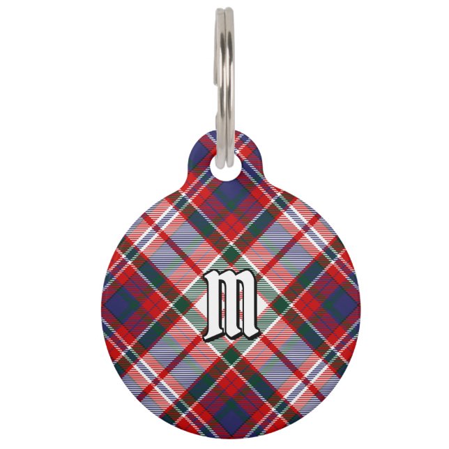 Clan MacFarlane Dress Tartan Haustiermarke (Vorderseite)