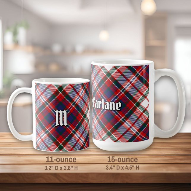 Clan MacFarlane Dress Tartan Kaffeetasse (Von Creator hochgeladen)