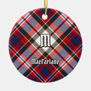 Clan MacFarlane Dress Tartan Keramik Ornament