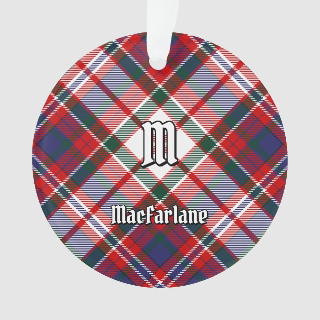 Clan MacFarlane Dress Tartan Ornament (Vorderseite)