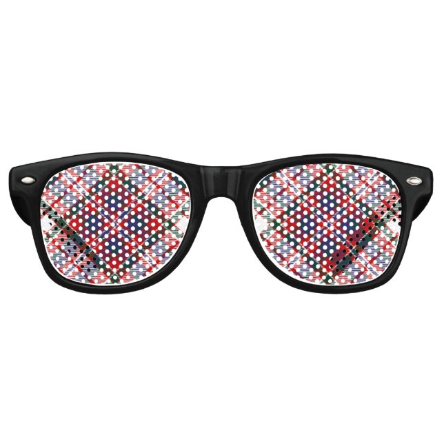 Clan MacFarlane Dress Tartan Partybrille (Vorderseite)