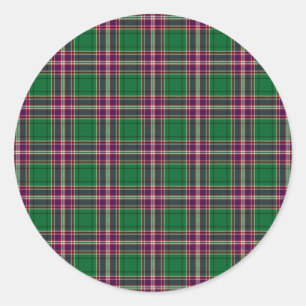 Clan MacFarlane JagdTartan Runder Aufkleber