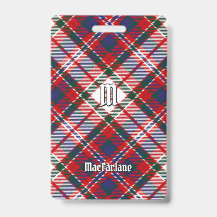 Clan MacFarlane Kleid Tartan Ausweis