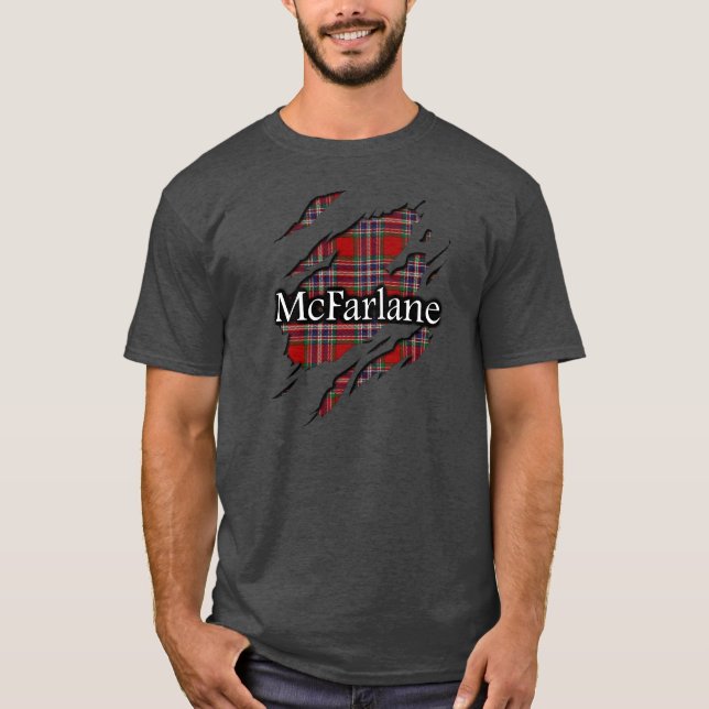 Clan MacFarlane McFarlane Tartan-Geist-Shirt T-Shirt (Vorderseite)