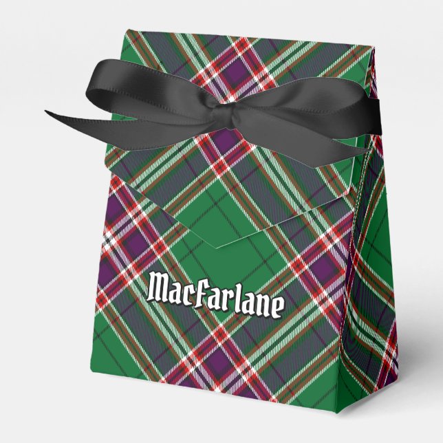 Clan MacFarlane Modern Hunting Tartan Geschenkschachtel (Vorderseite)
