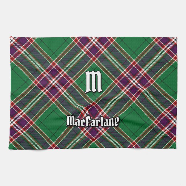 Clan MacFarlane Modern Hunting Tartan Geschirrtuch (Horizontal)