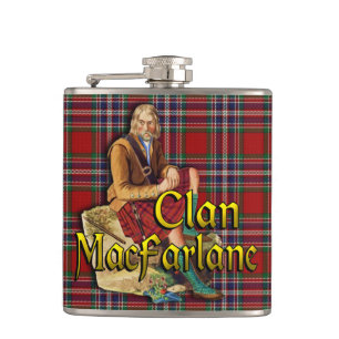 Clan MacFarlane Old Scotland Flask Flachmann