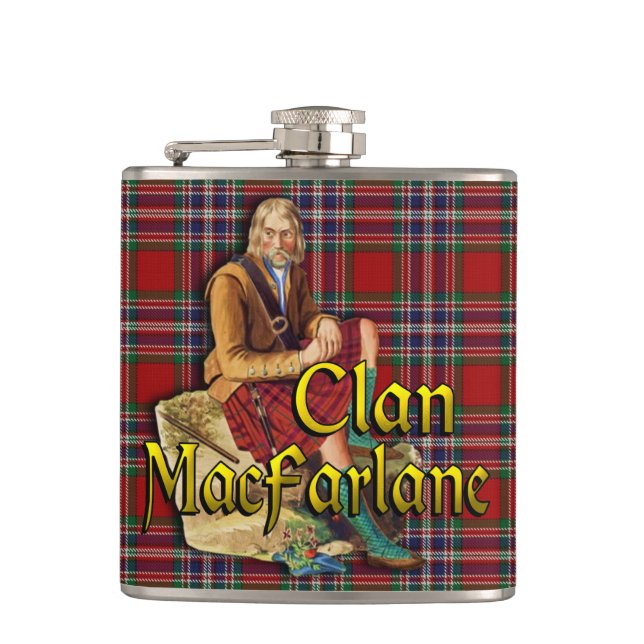 Clan MacFarlane Old Scotland Flask Flachmann (Vorderseite)
