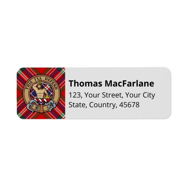Clan MacFarlane Red Tartan (Vorne)