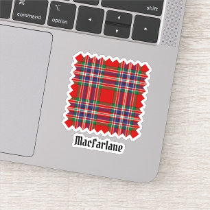 Clan MacFarlane Red Tartan Aufkleber