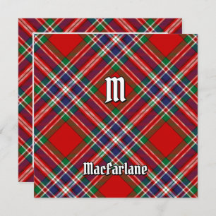 Clan MacFarlane Red Tartan Einladung