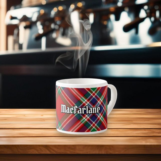Clan MacFarlane Red Tartan Espressotasse (Von Creator hochgeladen)