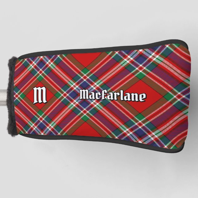 Clan MacFarlane Red Tartan Golf Headcover (Vorderseite)