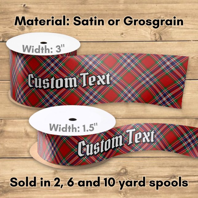 Clan MacFarlane Red Tartan Satinband (Von Creator hochgeladen)