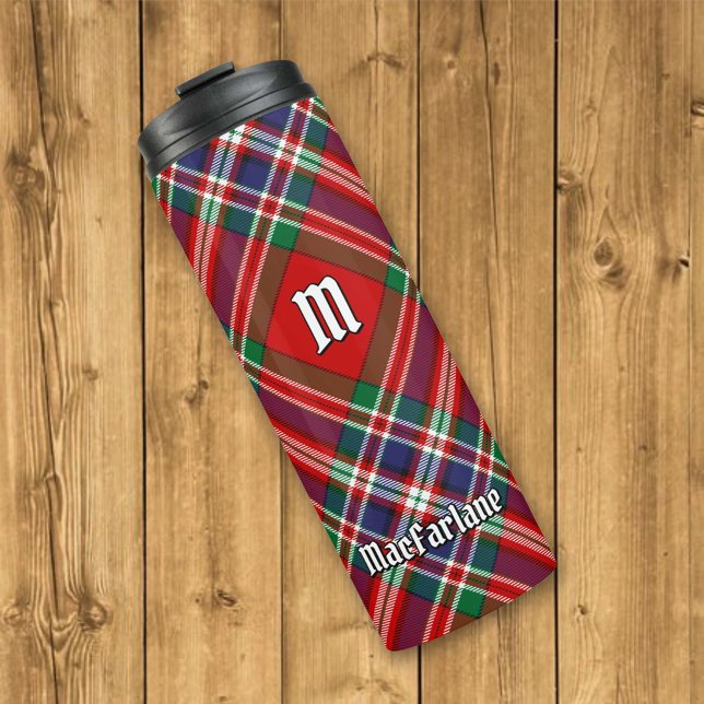 Clan MacFarlane Red Tartan Thermosbecher (Von Creator hochgeladen)