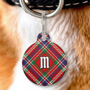 Clan MacFarlane Roter Tartan Haustiermarke