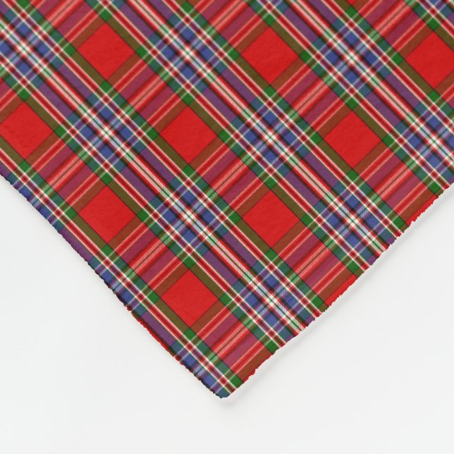 Clan MacFarlane Tartan Fleecedecke (Ecke)