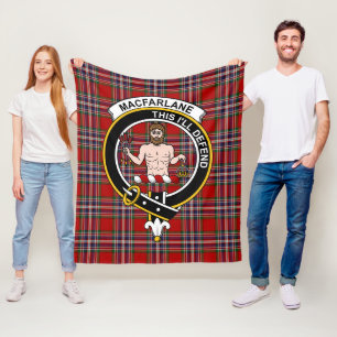 Clan MacFarlane Tartan Kariert Fleecedecke