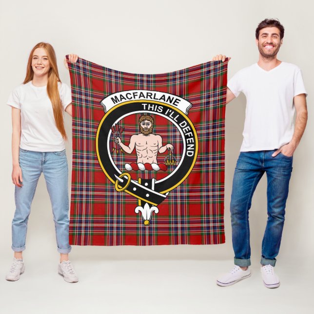 Clan MacFarlane Tartan Kariert Fleecedecke (Beispiel)