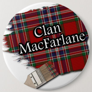 Clan MacFarlane Tartan-Pinsel Button
