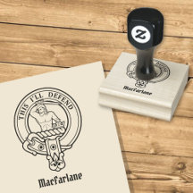 Clan MacFarlane Wappen Gumber Briefmarke
