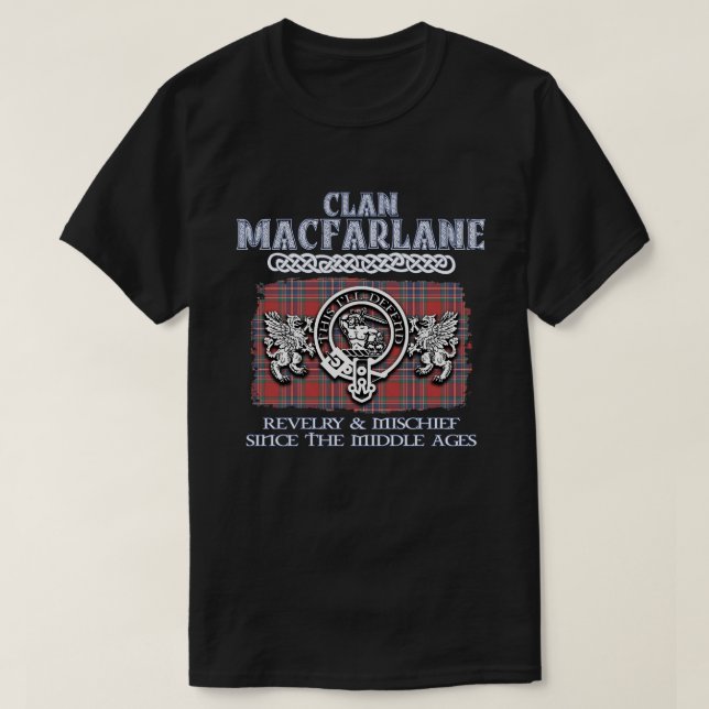 Clan MacFarlane Wappen Schottischer Clans Schottis T-Shirt (Design vorne)