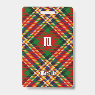 Clan MacGill Tartan-Abzeichen Ausweis