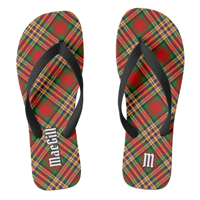 Clan MacGill Tartan Flip Flops (Fußbett)