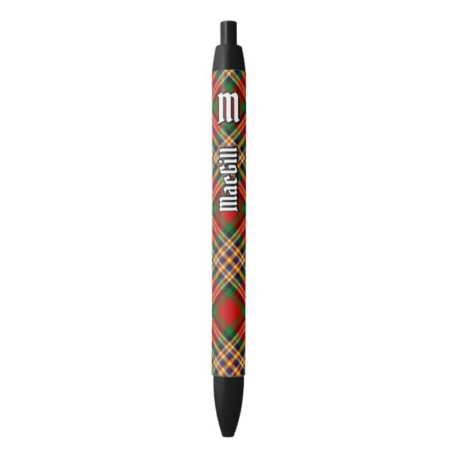 Clan MacGill Tartan Ink Pen Kugelschreiber (Vorderseite Vertikal)