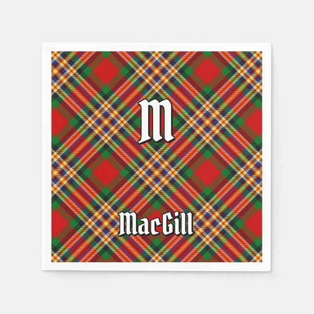 Clan MacGill Tartan Napkins Serviette (Vorderseite)