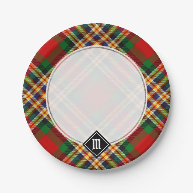 Clan MacGill Tartan Paper Tellers Pappteller (Vorderseite)