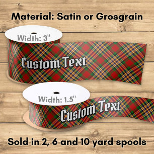 Clan MacGill Tartan Satin Ribbon Satinband