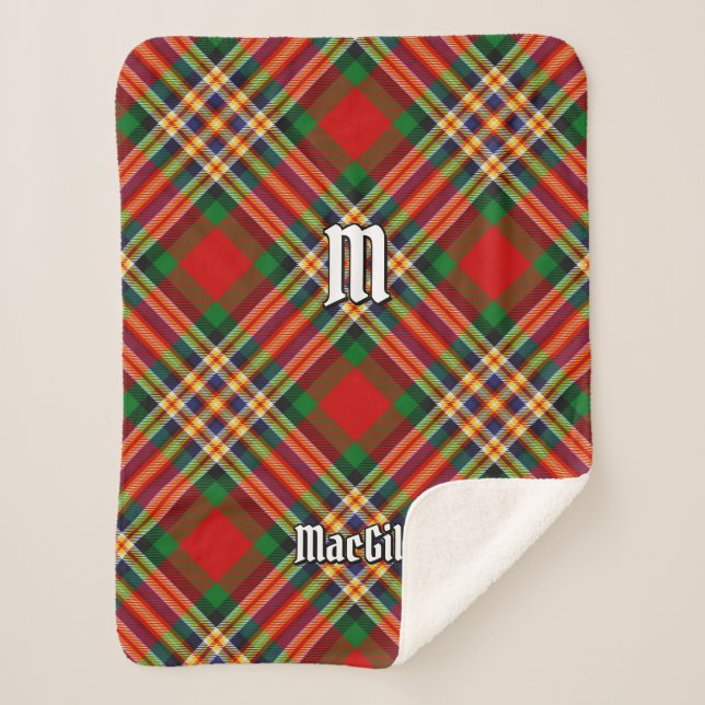 Clan MacGill Tartan Sherpa Blanket Sherpadecke (Vorderseite)