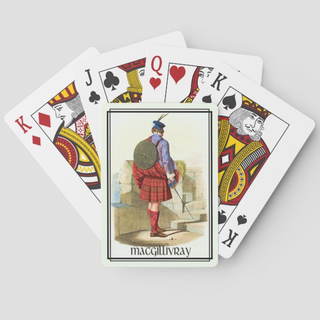 Clan MacGillivray Classic Scotland Bicycle Deck Spielkarten (Rückseite)
