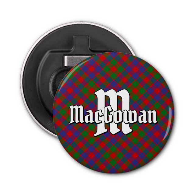 Clan MacGowan Tartan Flaschenöffner (Vorderseite)