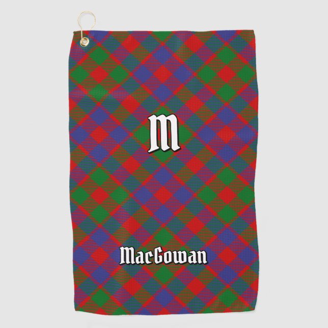 Clan MacGowan Tartan Golfhandtuch (Vorderseite)