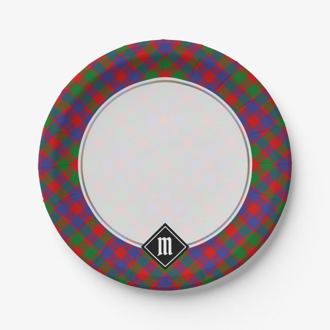 Clan MacGowan Tartan Pappteller (Vorderseite)