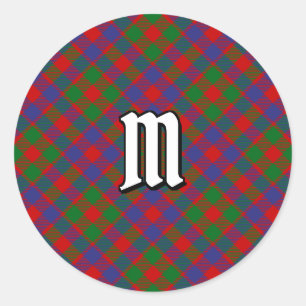 Clan MacGowan Tartan Runder Aufkleber