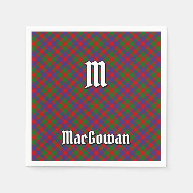 Clan MacGowan Tartan Serviette (Vorderseite)